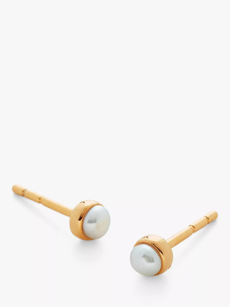 Monica Vinader mini pearl stud earrings - British product