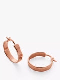 Monica Vinader wave hoop earrings rose gold small, UK version