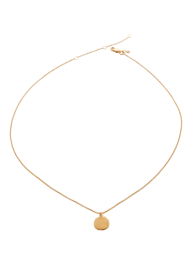 Monica Vinader gold vermeil petal chain necklace, adjustable - British product