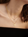 Monica Vinader gold vermeil petal chain necklace, adjustable - British product