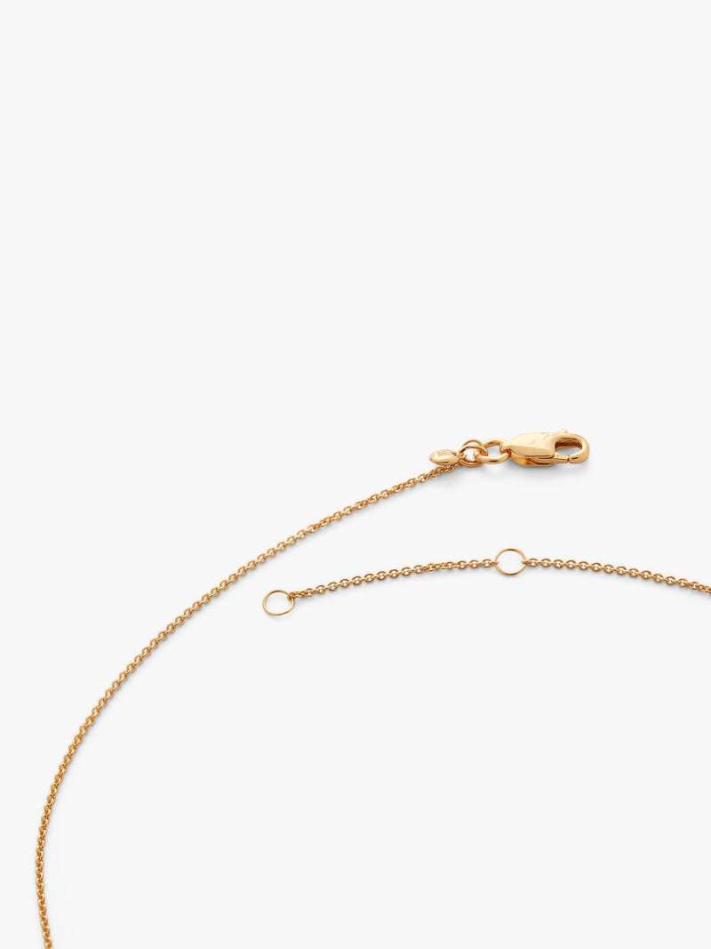 Monica Vinader gold vermeil petal chain necklace, adjustable - British product