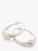 John Lewis Monica Vinader Deia Medium Hoop Earrings Silver- Buy online at McGrocer