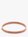 Monica Vinader Essential Bangle Sterling Silver 17cm Circumference