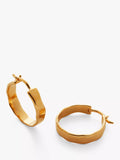 Monica Vinader MV Siren Muse Wave Small Hoop Earrings