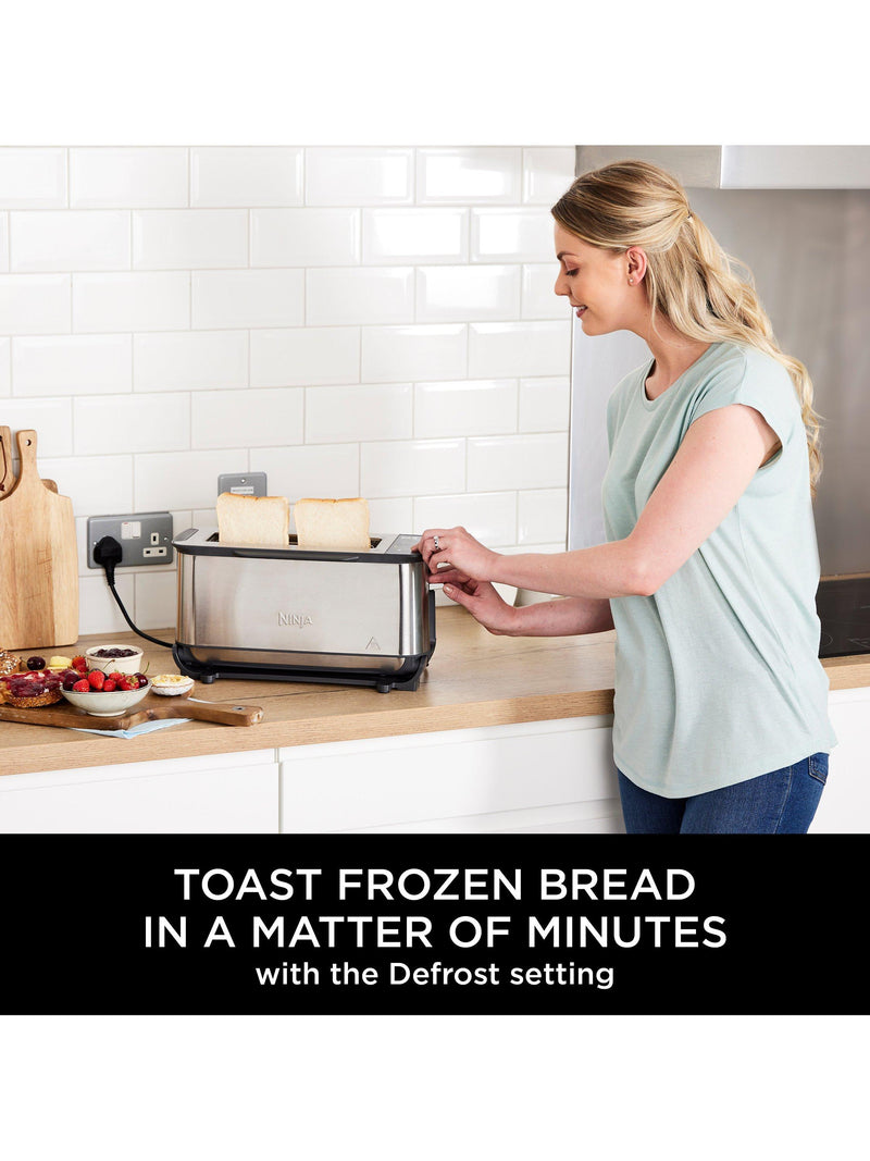 Ninja stainless steel 3-in-1 toaster, grill and panini press, imported from the UK