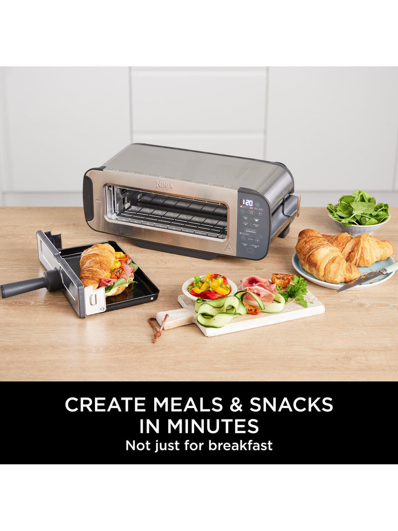 Ninja stainless steel 3-in-1 toaster, grill and panini press, imported from the UK