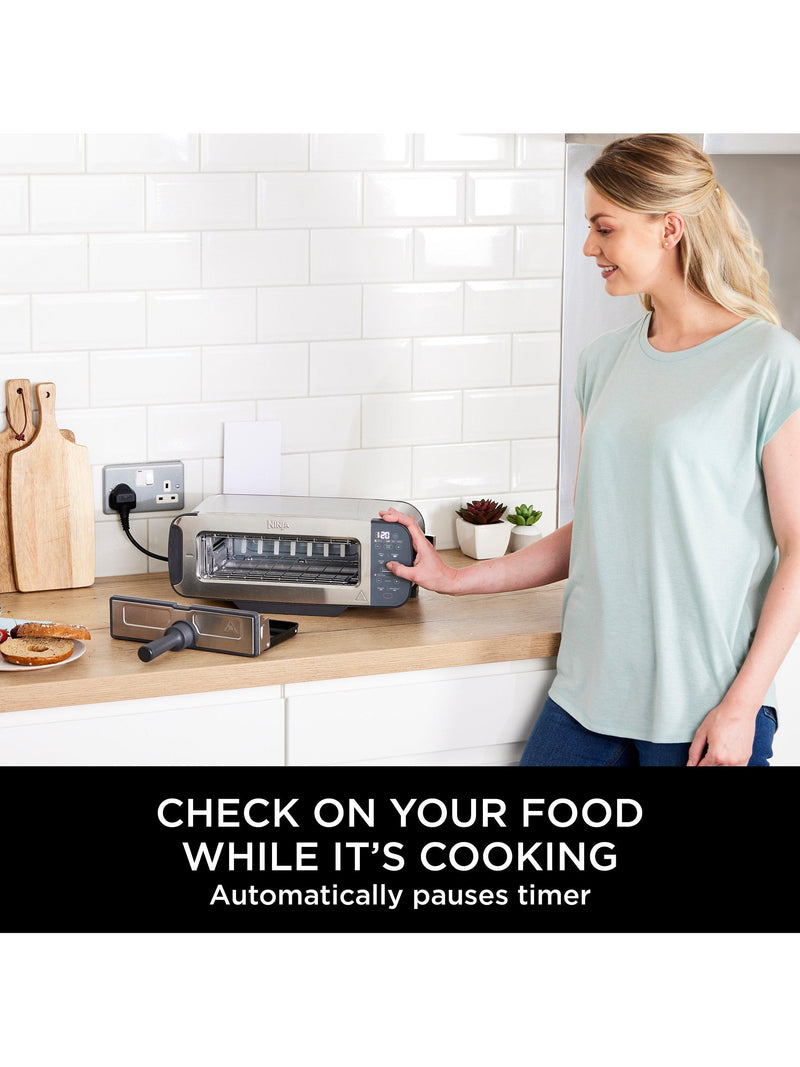 Ninja stainless steel 3-in-1 toaster, grill and panini press, imported from the UK