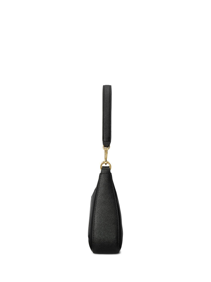 Lauren Ralph Lauren Danni crosshatch leather shoulder bag, UK version