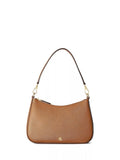 Ralph Lauren Danni 26 Crosshatch Leather Shoulder Bag