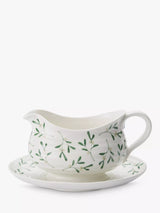 John Lewis Sophie Conran for Portmeirion Mistletoe Porcelain Gravy Boat & Stand, 550ml- Buy online at McGrocer
