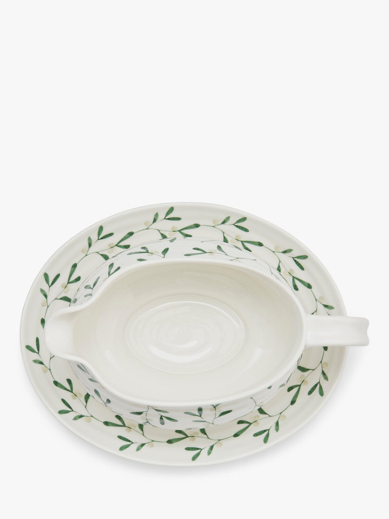 Sophie Conran for Portmeirion mistletoe gravy boat and stand 550ml, UK version