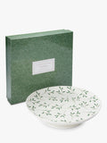 Sophie Conran Portmeirion mistletoe cake stand 32cm white green, imported from the UK