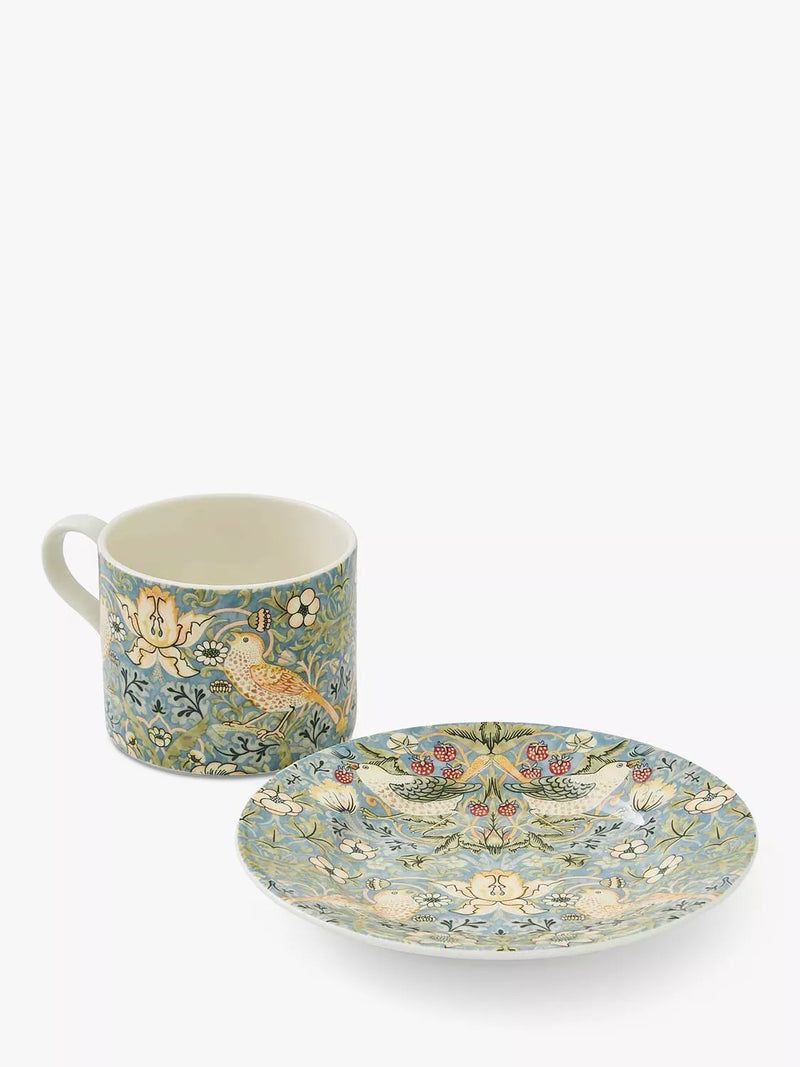 Morris & Co Spode Strawberry Thief cup and saucer porcelain 280ml - British product