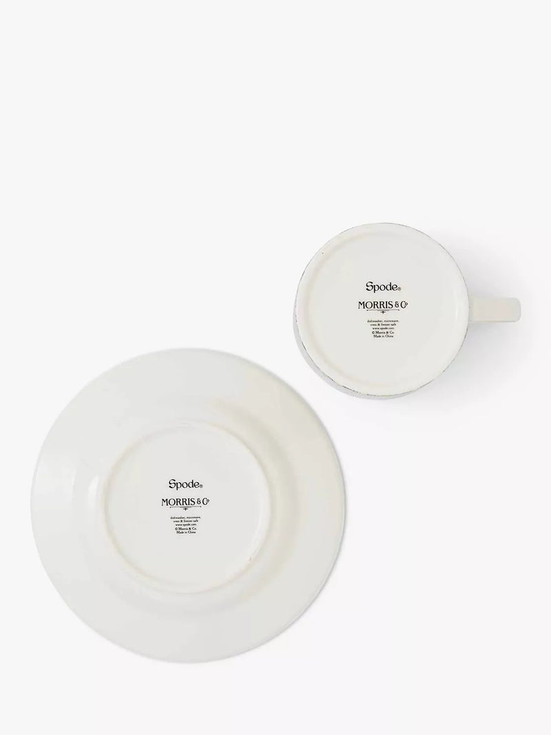 Morris & Co Spode Strawberry Thief cup and saucer porcelain 280ml - British product