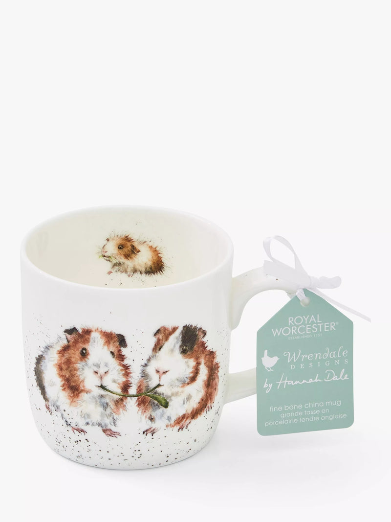 Wrendale Designs guinea pig bone china mug 310ml (British brand)
