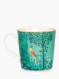 Sara Miller Elephants Oasis fine china mug Jade/Multi 340ml (British brand)