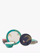 John Lewis Sara Miller Chelsea Fine China Dinnerware Set Assorted 12 Piece- Buy online at McGrocer