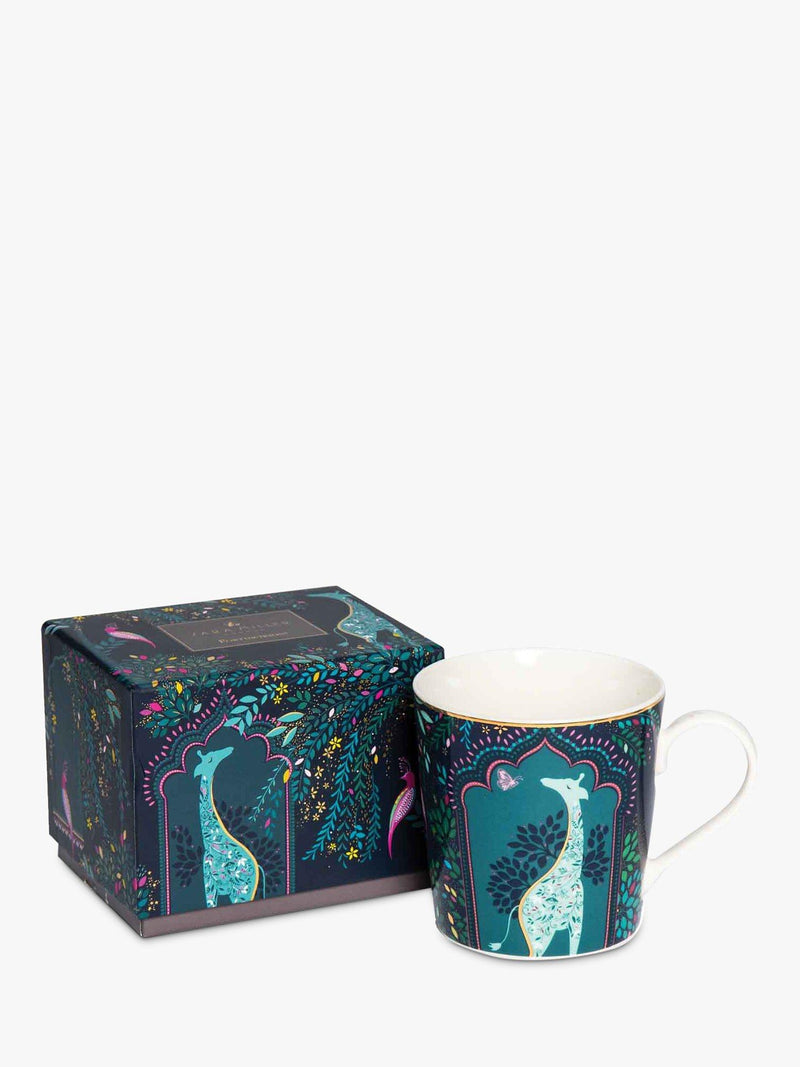 Sara Miller fine china mug giraffe design 340ml, UK version