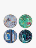 Sara Miller Escape to India cake plates set of 4, UK version
