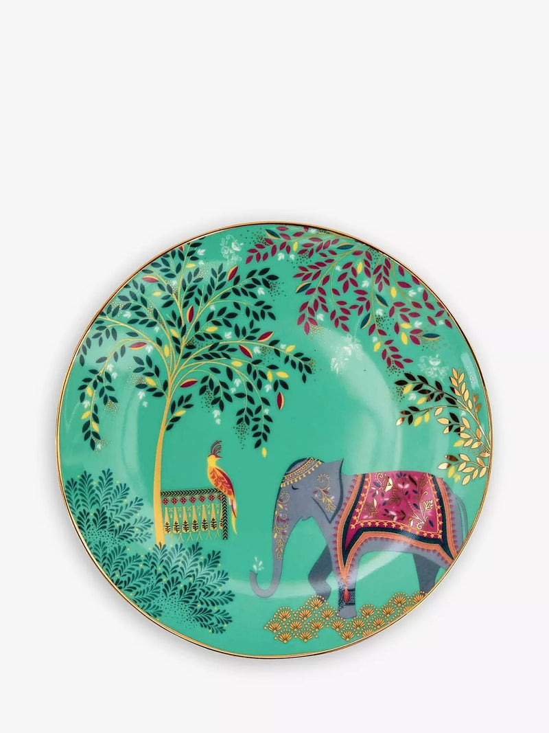 Sara Miller Escape to India cake plates set of 4, UK version