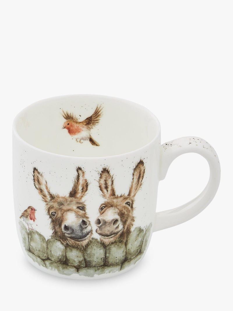 Wrendale Designs Hee Haw Donkey bone china mug 310ml, UK version