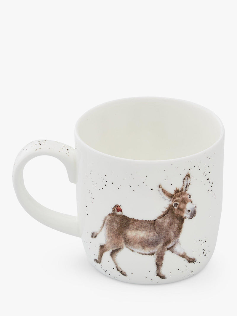Wrendale Designs Hee Haw Donkey bone china mug 310ml, UK version