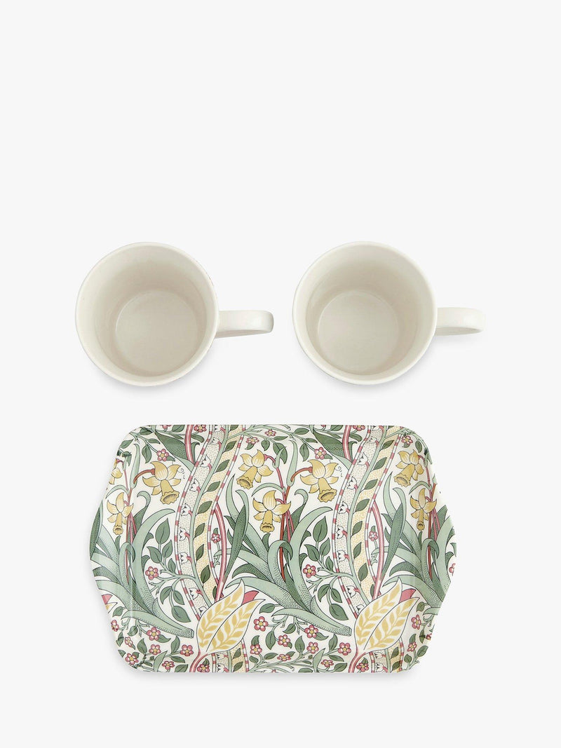 Morris & Co. Pimpernel tray and mug set, imported from the UK