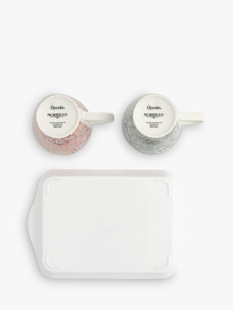 Morris & Co. Pimpernel tray and mug set, imported from the UK