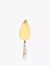 John Lewis Gold-Coated Cake Slice with Porcelain Handle- Buy online at McGrocer