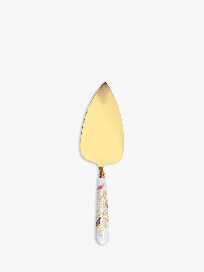 Sara Miller gold cake slice with porcelain handle (British brand)