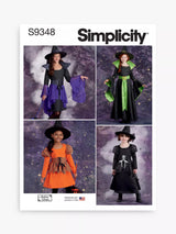 John Lewis Simplicity Child's Halloween Witch Costume Sewing Pattern S9348- Buy online at McGrocer