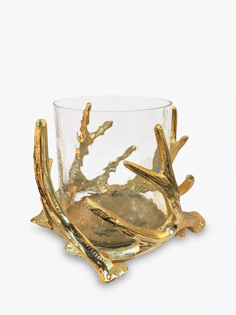 Culinary Concepts antler hurricane candle holder medium, imported from the UK