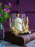 Culinary Concepts antler hurricane candle holder medium, imported from the UK