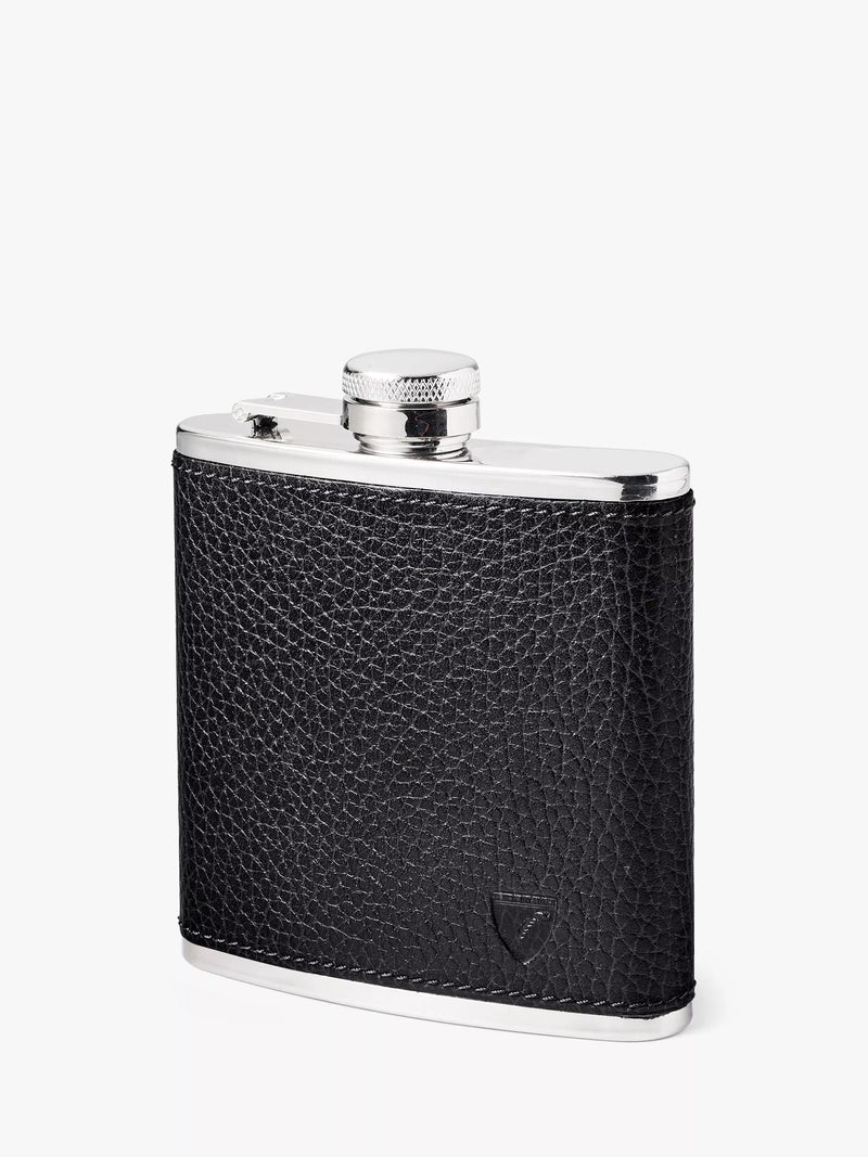 Aspinal of London leather hip flask 5oz, imported from the UK