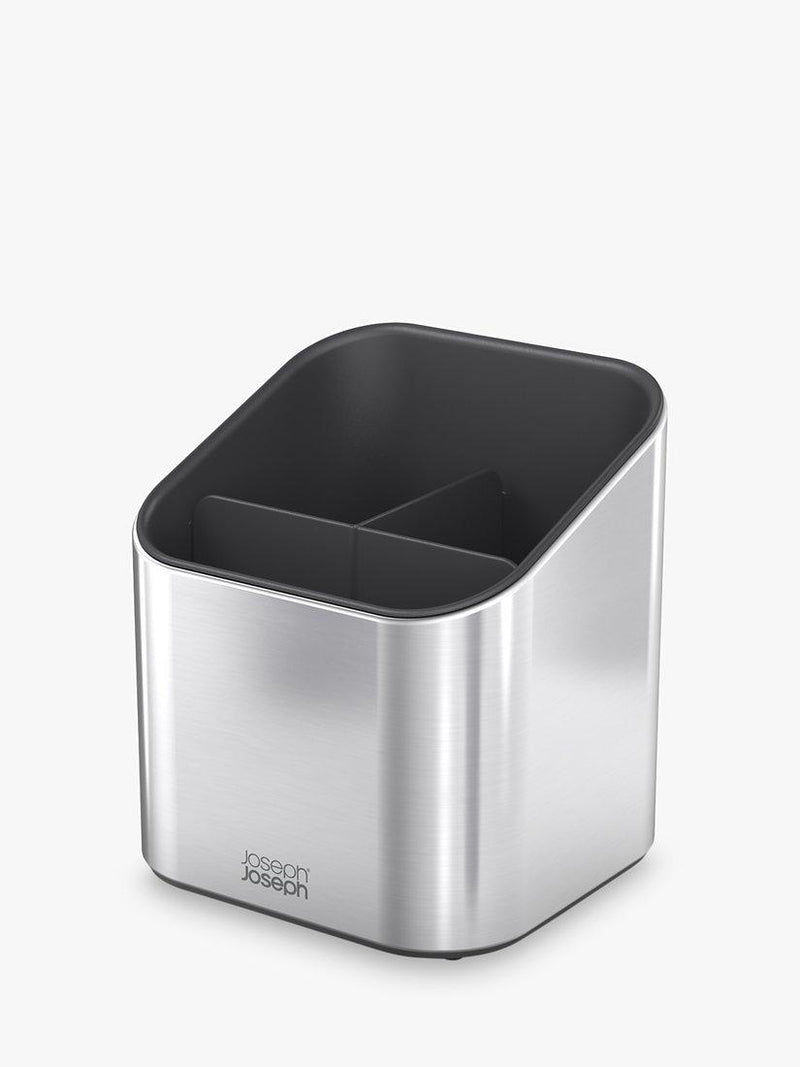 Joseph Joseph stainless steel surface utensil pot with dividers, UK version