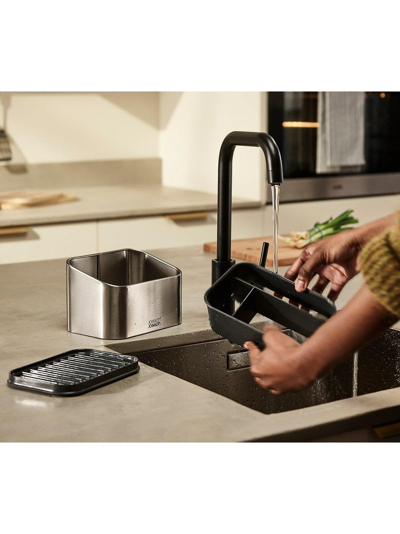 Joseph Joseph Surface Tiered Sink Tidy Stainless Steel, UK version