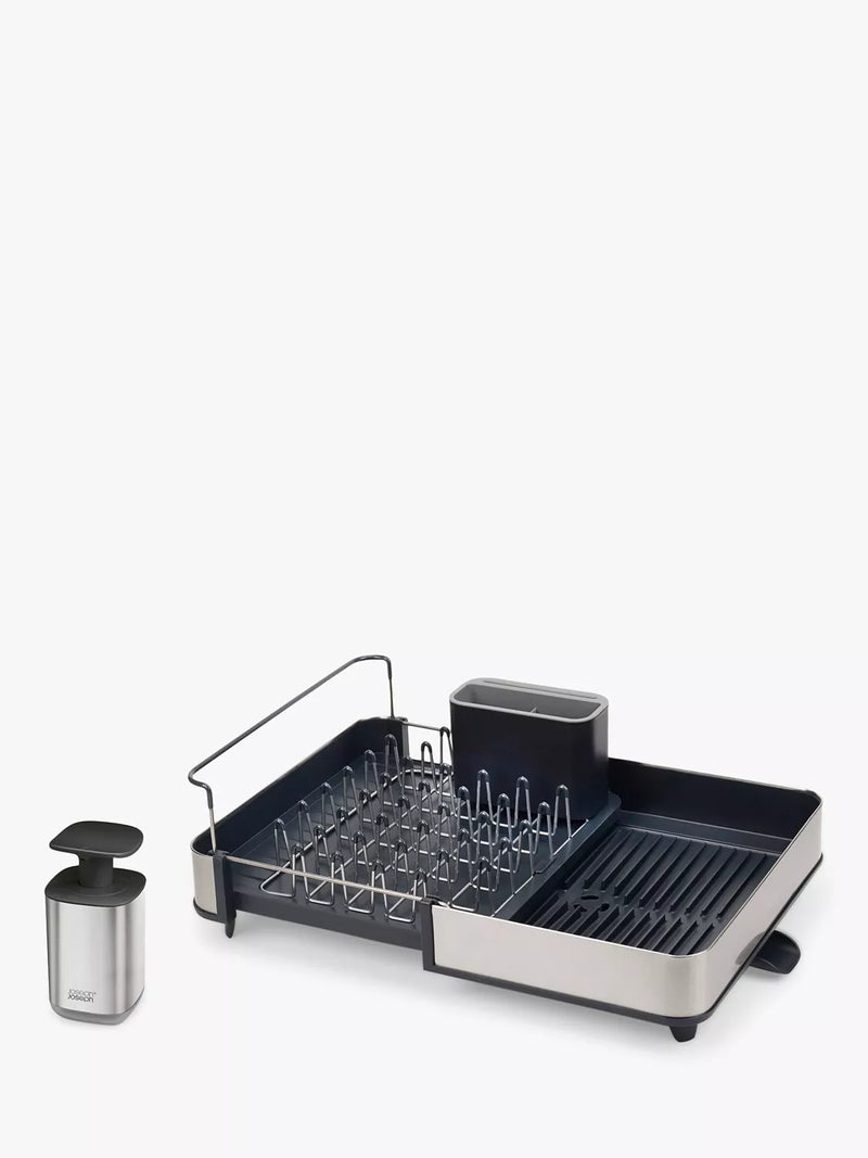Joseph Joseph 2-piece sink set with adjustable dish rack and soap dispenser, UK version