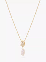 John Lewis Tutti Textured Ring and Pearl Pendant Necklace, 58cm- Buy online at McGrocer