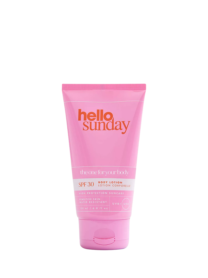 Hello Sunday SPF 30 body lotion 150ml, imported from the UK
