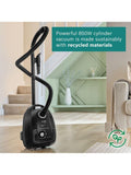 Bosch Series 4 ProEco bagged cylinder vacuum cleaner in black - British product
