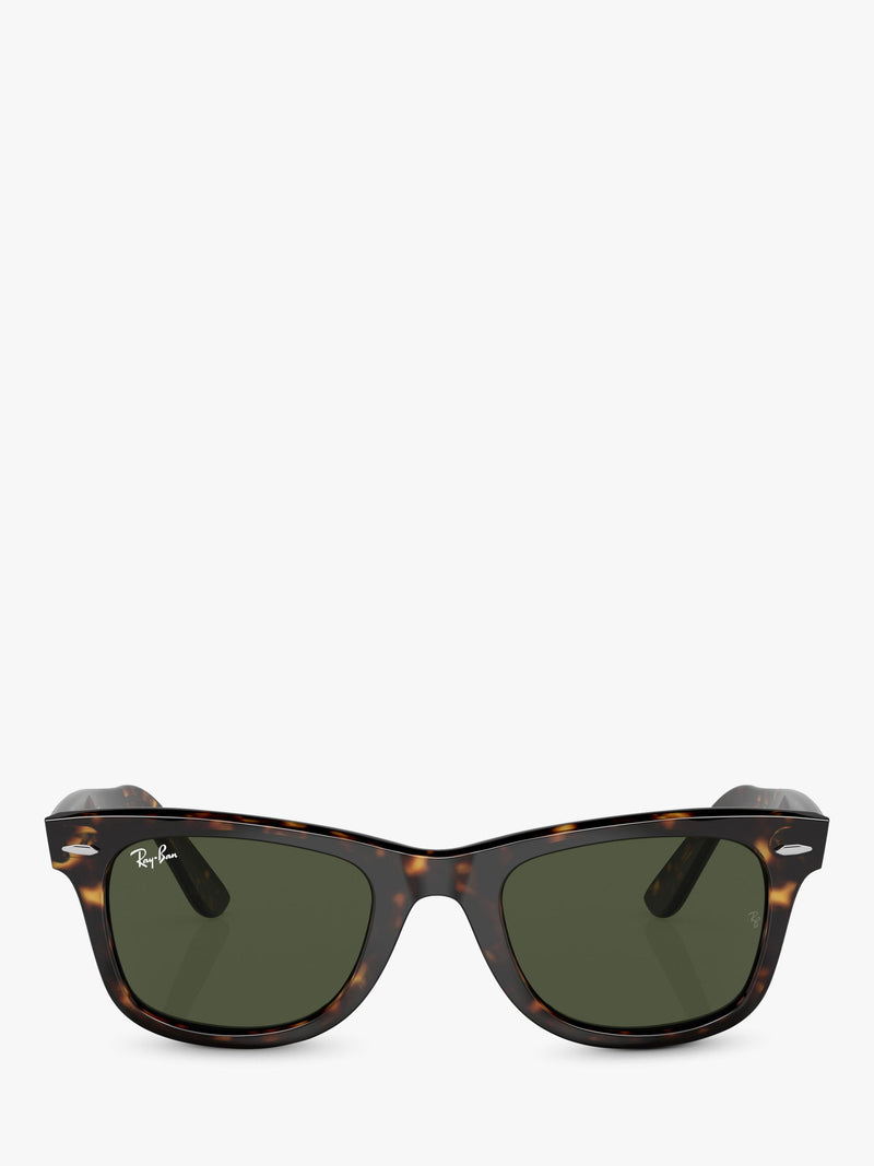 Ray-Ban Wayfarer square sunglasses Havana/Green, imported from the UK