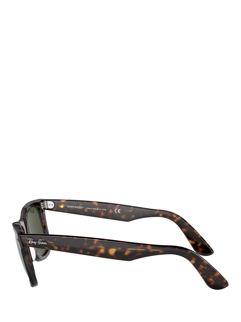 Ray-Ban Wayfarer square sunglasses Havana/Green, imported from the UK