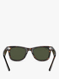 Ray-Ban Wayfarer square sunglasses Havana/Green, imported from the UK