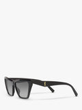 Yves Saint Laurent cat's eye sunglasses black acetate frame, imported from the UK