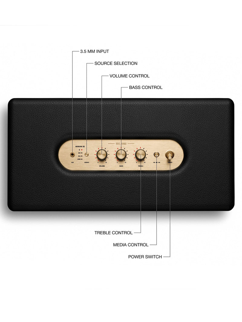 Marshall Woburn III Bluetooth speaker, imported from the UK
