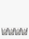 Waterford Crystal clear double old-fashioned glass tumblers, set of four, 310ml (British brand)