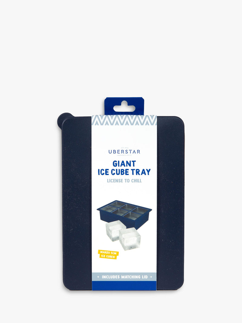 Uberstar giant silicone ice cube tray 6 cubes, imported from the UK