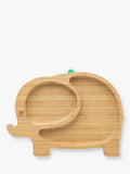 Two-Section Bamboo Suction Plate with Removable Silicone Base