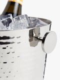 John Lewis hammered stainless steel ice bucket silver, imported from the UK