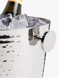 John Lewis hammered stainless steel ice bucket silver, imported from the UK